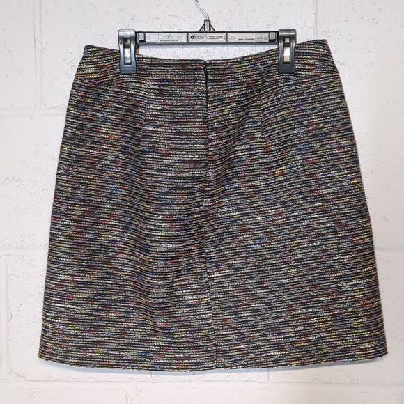 LOFT Women's Multicolor Tweed A-Line Skirt Size 4 - Picture 6 of 6